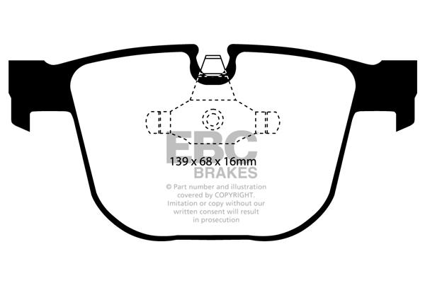 EBC DP1451 Brake Pad Set, disc brake DP1451