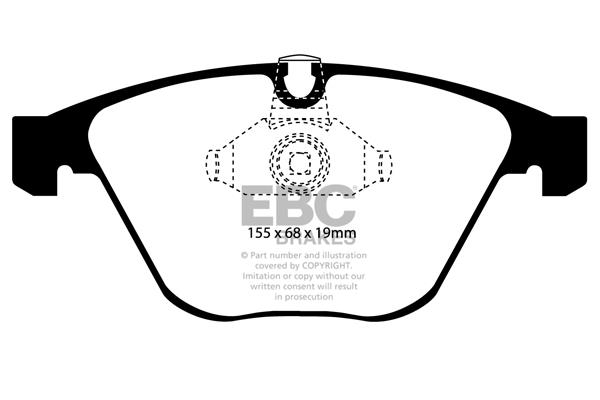 EBC DP1449 Brake Pad Set, disc brake DP1449