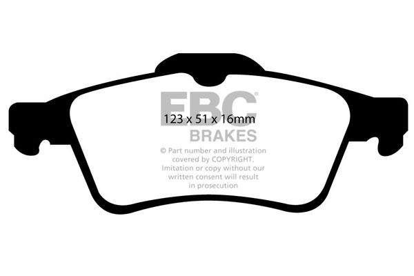 Brake pad kit Ford Transit Connect: DP1448 EBC Brake pad set