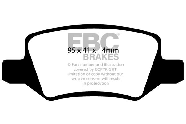 EBC DP1438 Brake Pad Set, disc brake DP1438