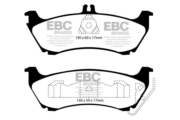 EBC DP1437 Brake Pad Set, disc brake DP1437