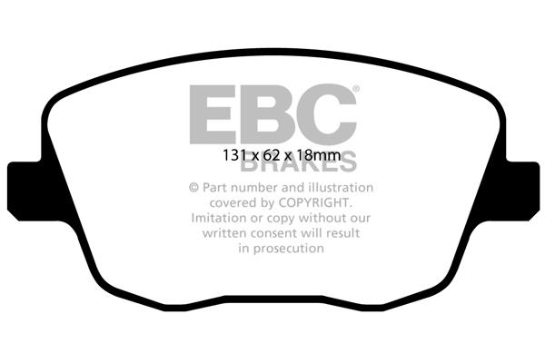 EBC DP1436 Brake Pad Set, disc brake DP1436
