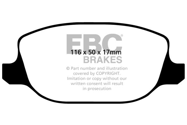 EBC DP1425 Brake Pad Set, disc brake DP1425