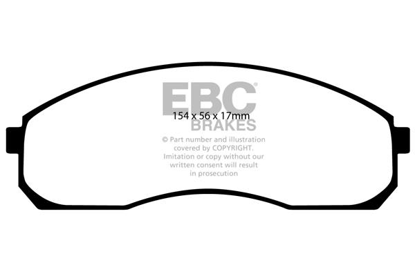 EBC DP1423 Brake Pad Set, disc brake DP1423