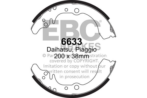 EBC 6633 Brake shoe set 6633