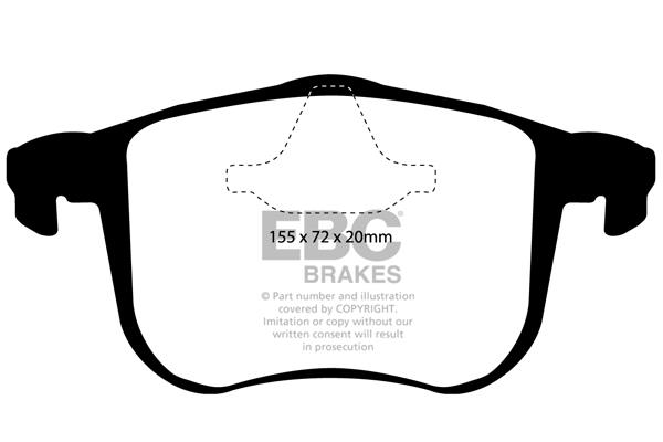 EBC DP1416 Brake Pad Set, disc brake DP1416