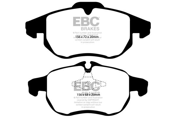 EBC DP1414 Brake Pad Set, disc brake DP1414