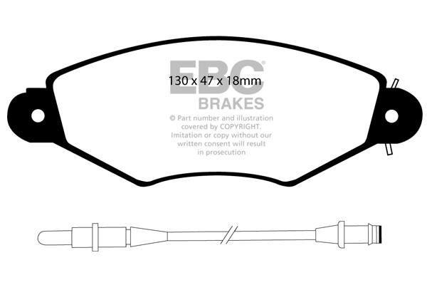 EBC DP1406 Brake Pad Set, disc brake DP1406