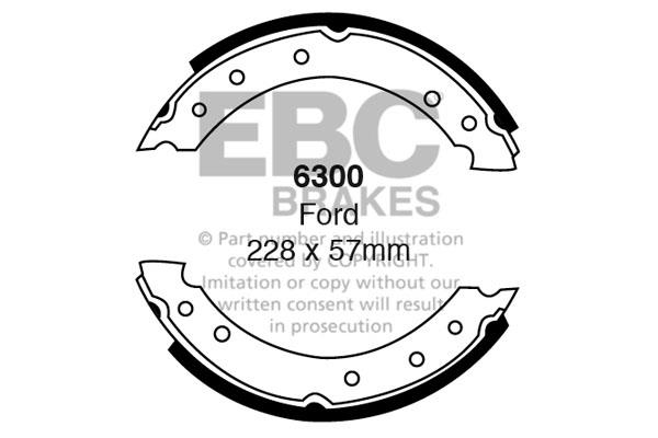 EBC 6300 Brake shoe set 6300