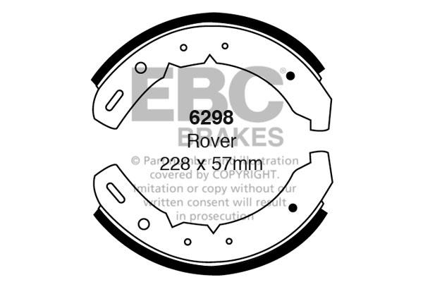 EBC 6298 Brake shoe set 6298