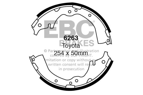 EBC 6263 Brake shoe set 6263