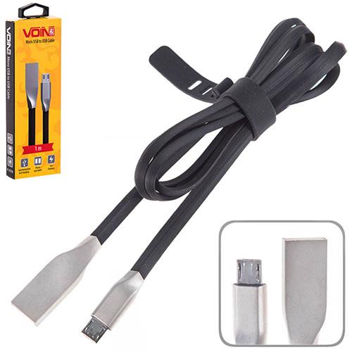 Voin VL-002BK Cable USB - Micro USB 1m black VL002BK