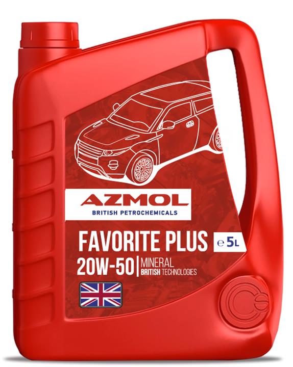 Azmol AZMOL FAVORITE PLUS 20W-50, 5 Л Engine oil AZMOL Favorite Plus 20W-50, 5L AZMOLFAVORITEPLUS20W505