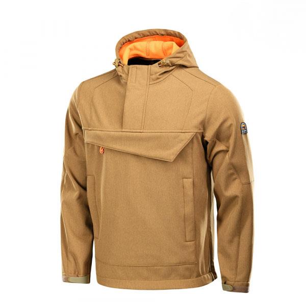 M-Tac 20041005-L Anorak Soft Shell Fighter Coyote/Orange L 20041005L