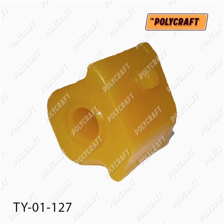 POLYCRAFT TY-01-127 Front stabilizer bush, left polyurethane TY01127