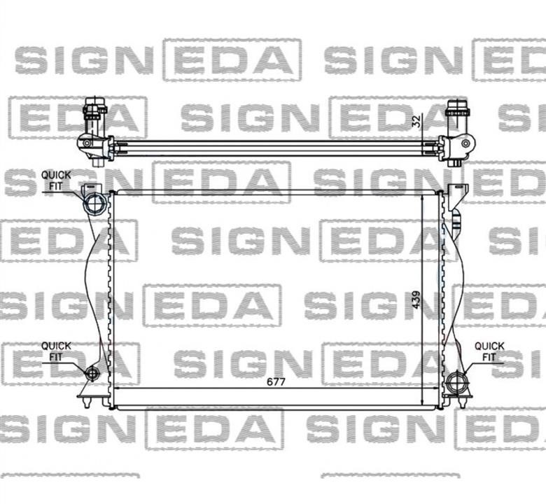 Signeda RA60234Q Radiator, engine cooling RA60234Q