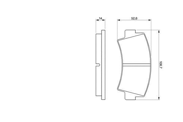 Bosch 0 986 424 421 Brake Pad Set, disc brake 0986424421