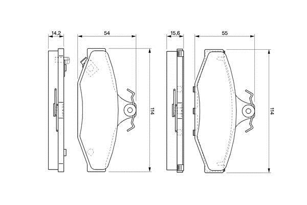 Bosch Brake pad set – price [object Object] PLN