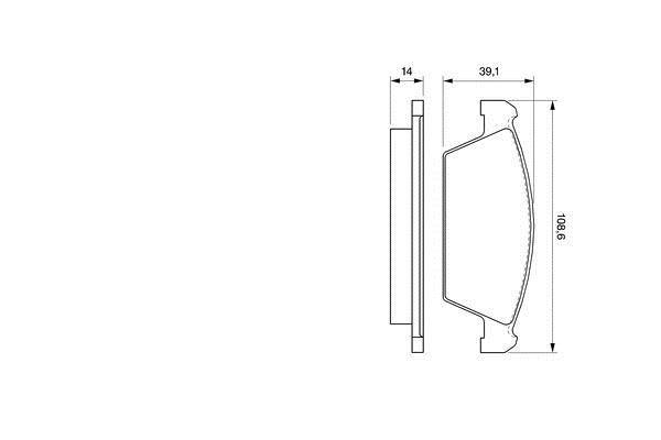 Bosch Brake pad set – price [object Object] PLN
