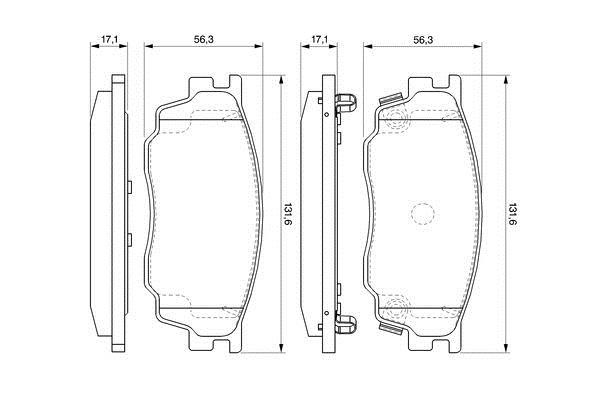 Bosch Brake pad set – price [object Object] PLN