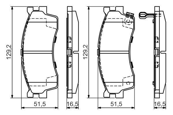 Bosch Brake pad set – price [object Object] PLN