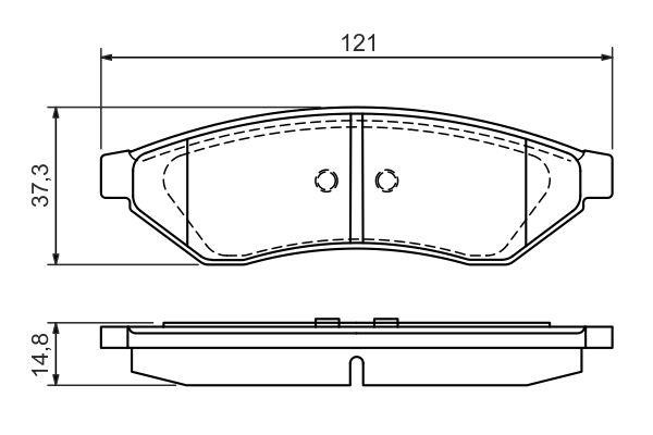 Bosch Brake pad set – price [object Object] PLN