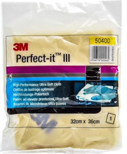 3M 50400 Perfect-it III microfiber cloth 32x36 cm, yellow 50400