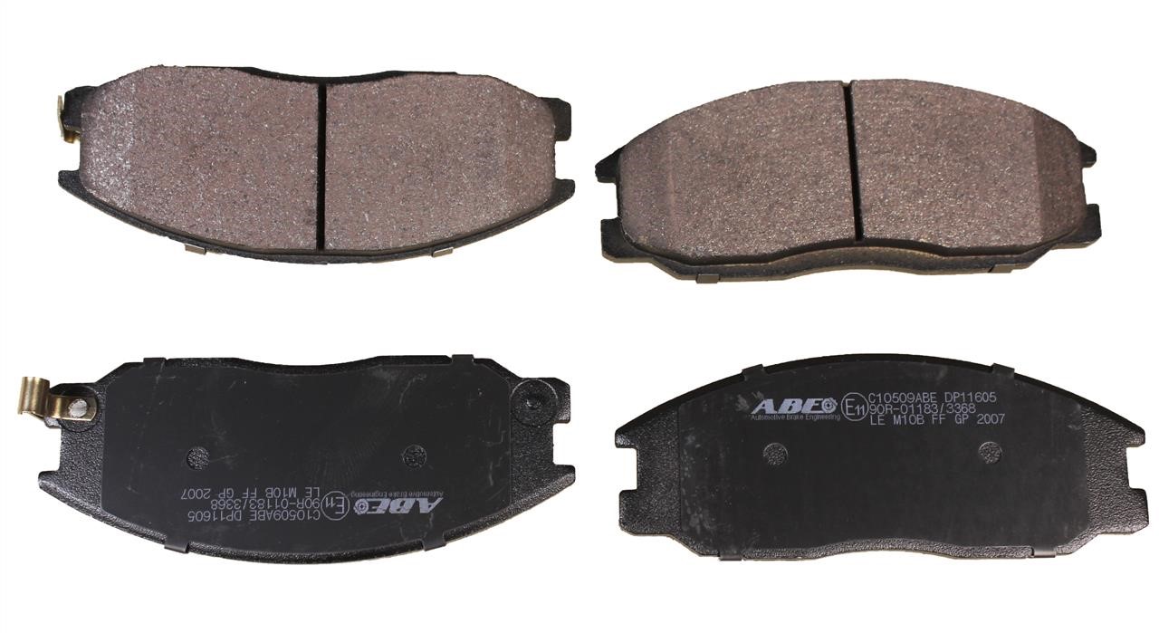 ABE C10509ABE Front disc brake pads, set C10509ABE