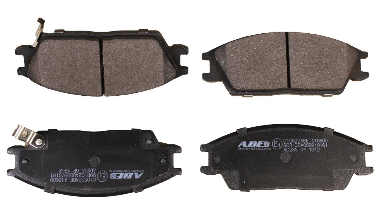 ABE C10522ABE Front disc brake pads, set C10522ABE
