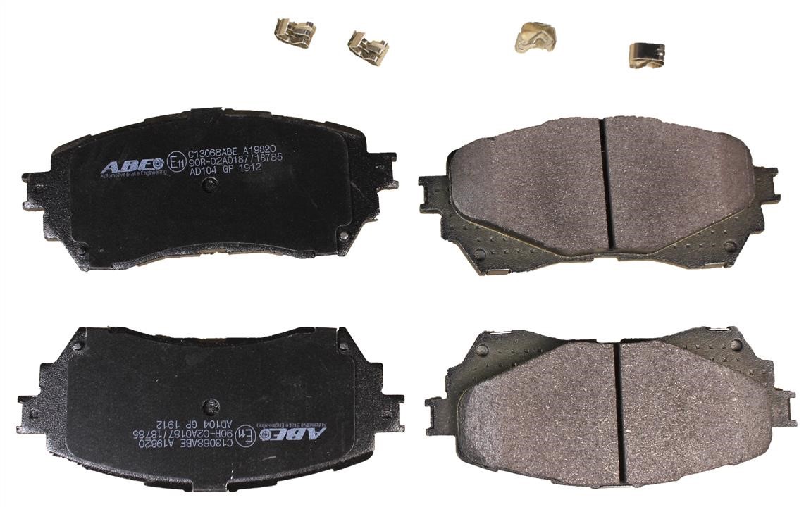 ABE C13068ABE Front disc brake pads, set C13068ABE