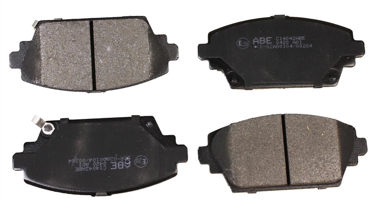 ABE C14042ABE Front disc brake pads, set C14042ABE