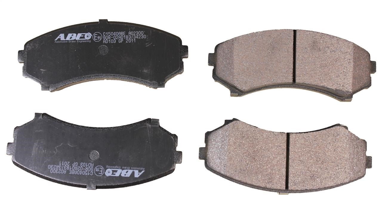 ABE C15040ABE Front disc brake pads, set C15040ABE