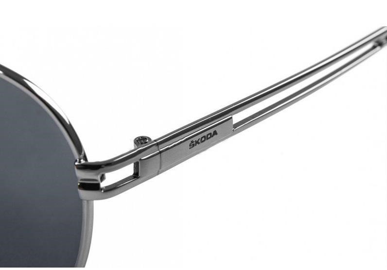 Skoda Pilot Sunglasses, Unisex, Silver VAG 000087900AC