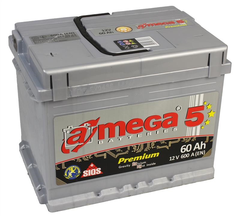 A-Mega AP-60-1 Battery A-Mega Premium 12V 60AH 600A(EN) L+ AP601