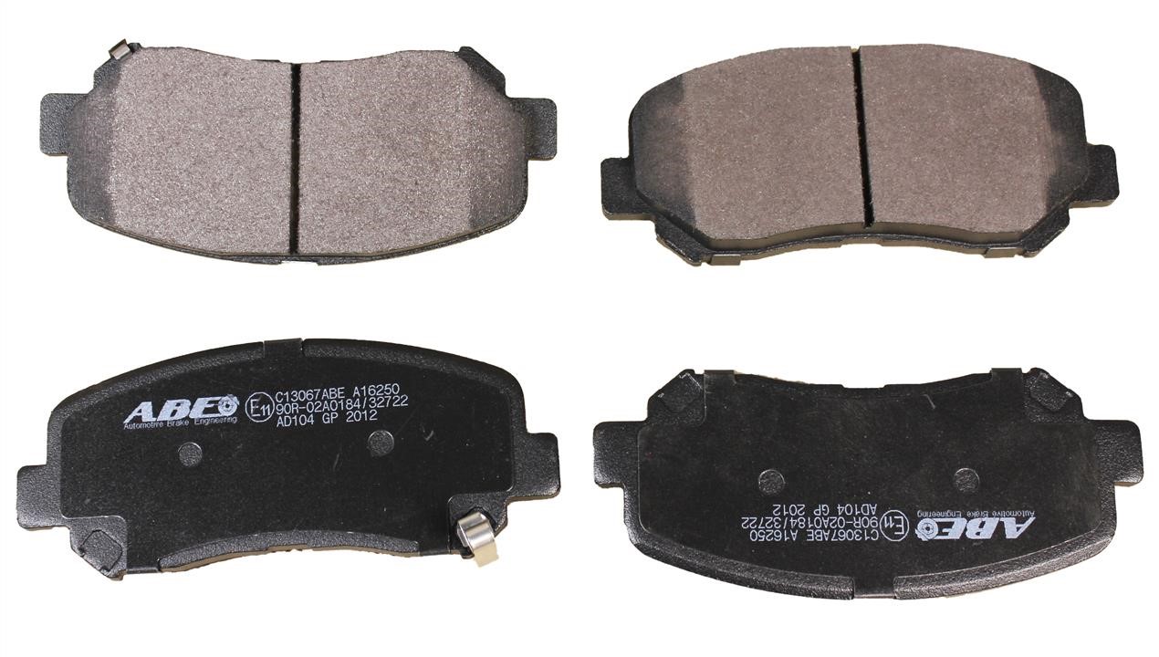 ABE C13067ABE Front disc brake pads, set C13067ABE