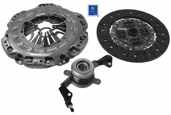 Automotive clutch kit Mercedes Sprinter: 3000990195 SACHS Clutch Kit