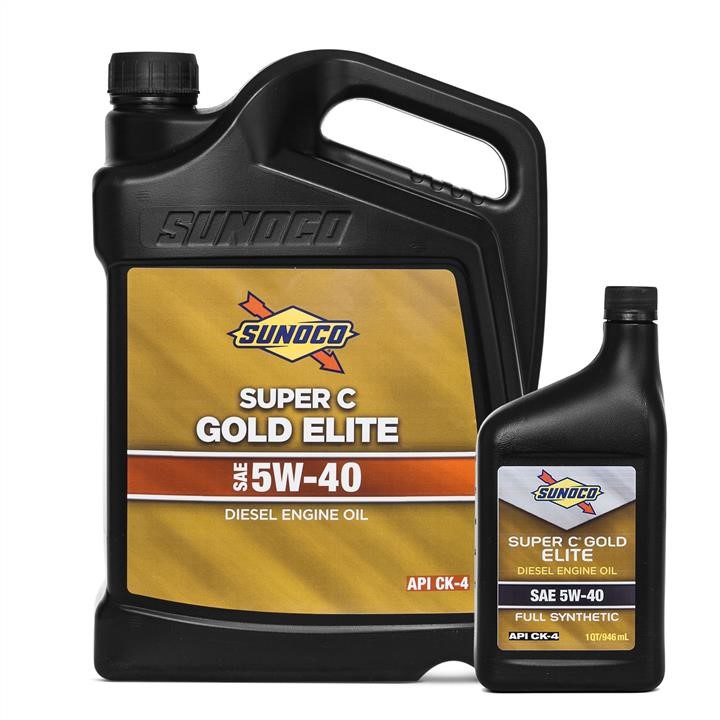 Sunoco 3303-003-001 Sunoco Super C Gold Elite 5W-40 CK-4 Oil Set, 3.78L + 0.946L 3303003001