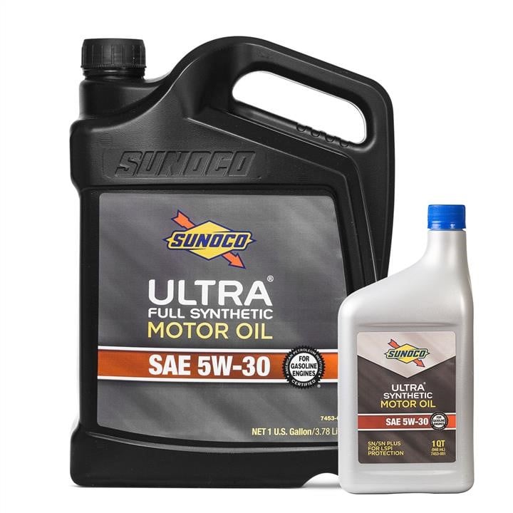 Sunoco 7453-003-001 Engine oil set Sunoco Ultra Synthetic 5W-30, 3,78L + 0,946L 7453003001