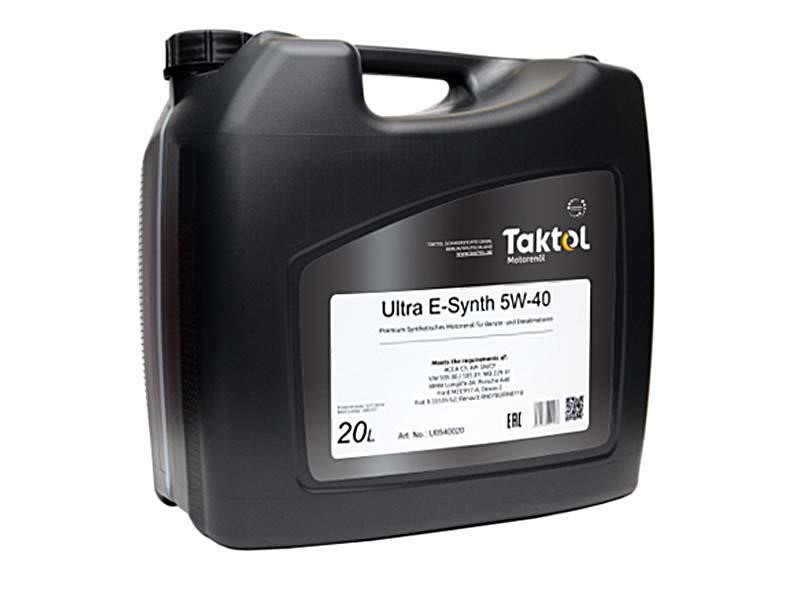 Taktol U0540020 Engine oil Taktol Ultra E-Synth 5W-40, 20L U0540020