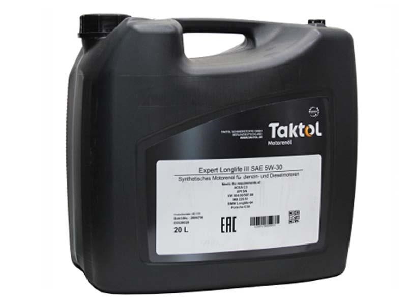 Taktol E0530020 Engine oil Taktol Expert LongLife III 5W-30, 20L E0530020