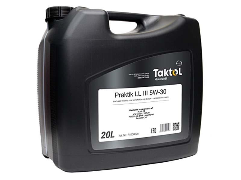 Taktol P0530020 Engine oil Taktol Praktik LL-III 5W-30, 20L P0530020