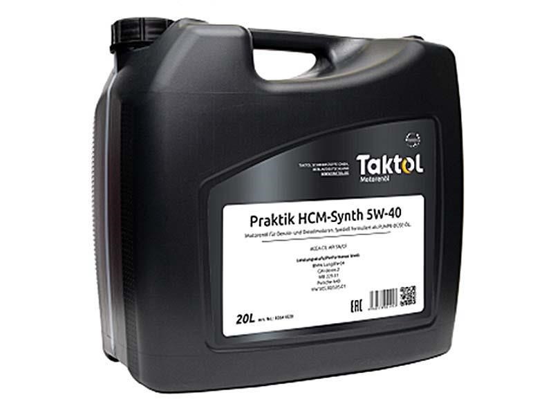 Taktol P0541020 Engine oil Taktol Praktik HCM-Synth 5W-40, 20L P0541020