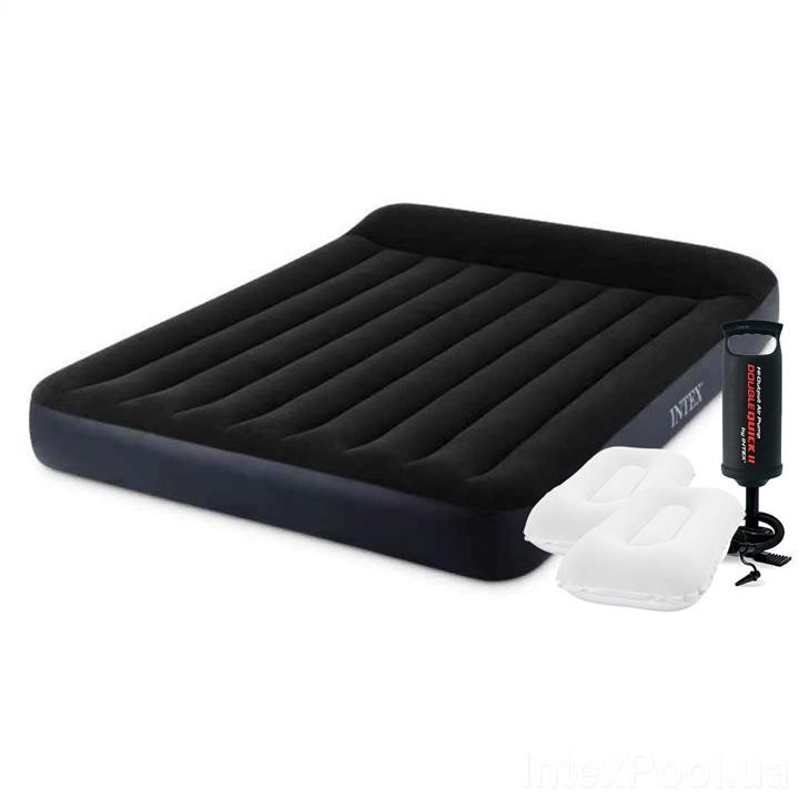 Intex 64143-2 Inflatable mattress 152 x 203 x 25 cm, with a pump, pillows. Double 641432