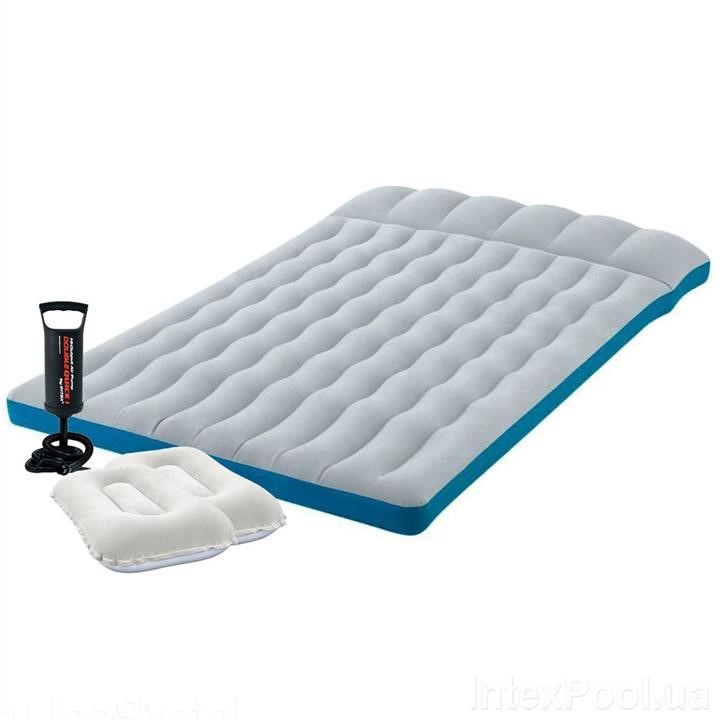 Intex 67999-1 Inflatable mattress 127 x 193 x 24 cm, with two pillows, pump. 679991