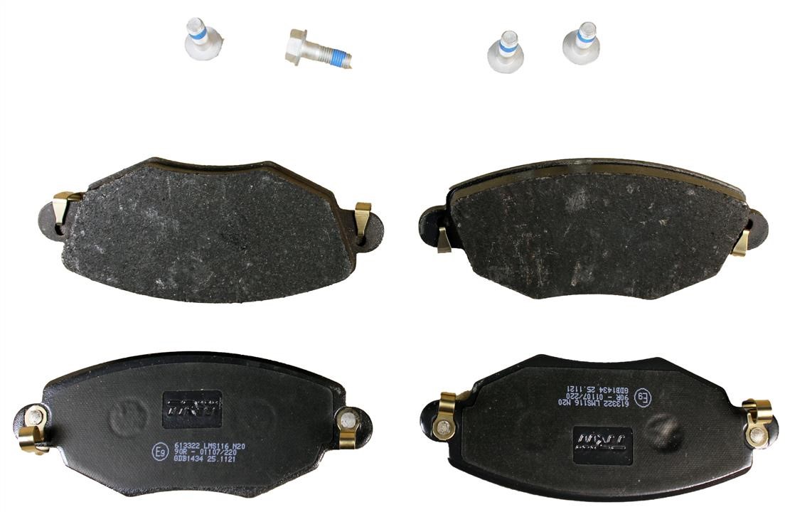 Disc brake pad set Changan: GDB1434 TRW TRW COTEC brake pad set