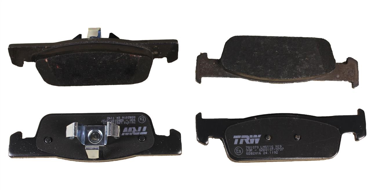 TRW GDB2016 TRW COTEC disc brake pads, set GDB2016