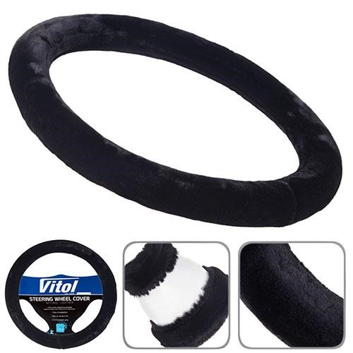 Vitol R 1210004 BK XL Steering wheel cover black XL (41-43 cm) R1210004BKXL