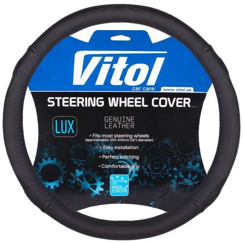 Vitol 579   L Steering wheel cover black/perforated L (39-41 cm) 579L