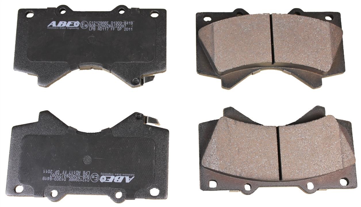 ABE C12129ABE Front disc brake pads, set C12129ABE