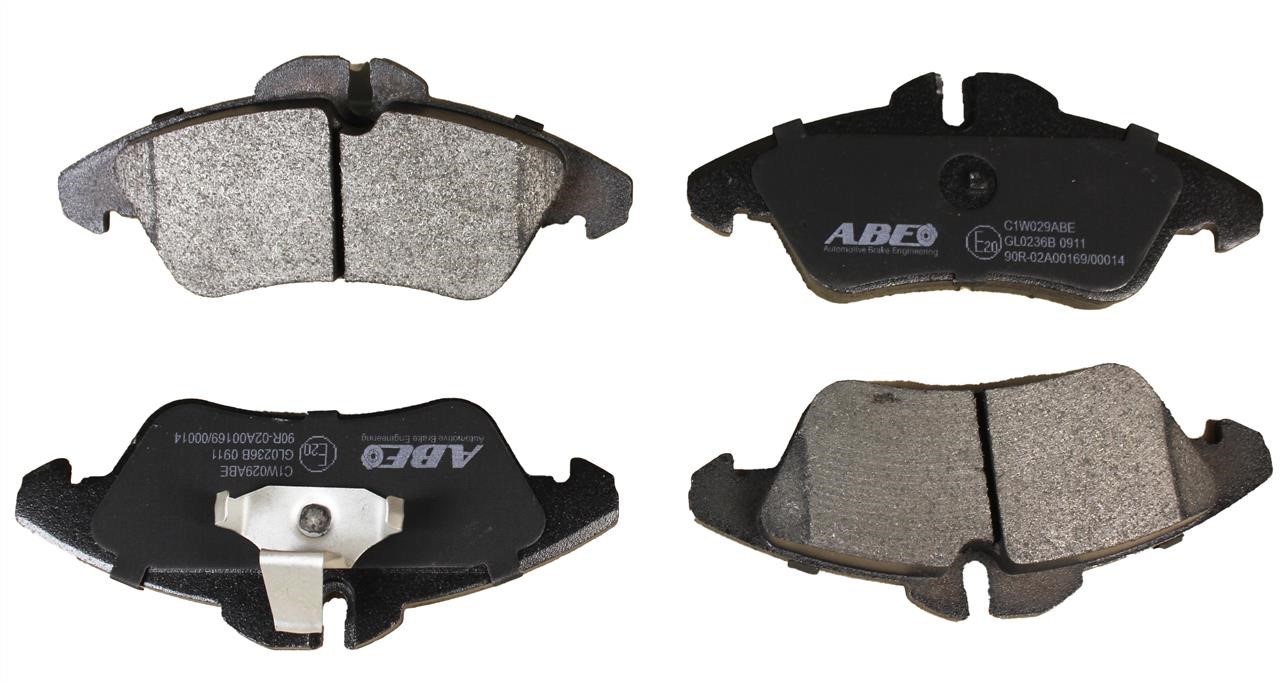 ABE C1W029ABE Front disc brake pads, set C1W029ABE